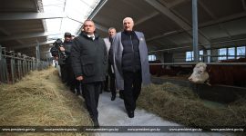 Александр Лукашенко совершил рабочую поездку в Дрибинский район Могилевской области