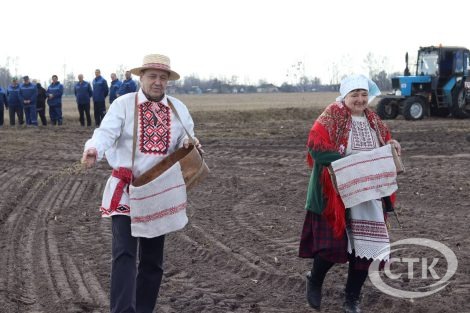 Обряд «Засевки» провели в Сковшине