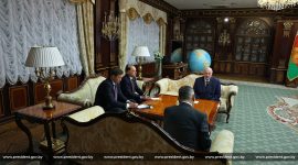 Александр Лукашенко встретился с Генеральным секретарем ОДКБ Таалатбеком Масадыковым