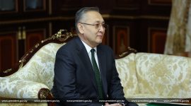 Александр Лукашенко встретился с Генеральным секретарем ОДКБ Таалатбеком Масадыковым