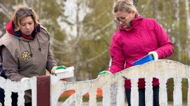 Как прошел республиканский субботник в агрогородке Долгое? Фоторепортаж