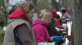 Как прошел республиканский субботник в агрогородке Долгое? Фоторепортаж