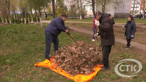 Солигорские парки и скверы благоустроили представители общественных организаций