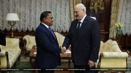 Александр Лукашенко встретился с Министром иностранных дел, трудоустройства за рубежом и туризма Шри-Ланки Виджитой Хератом
