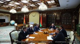 Александр Лукашенко встретился с губернатором Свердловской области России Денисом Паслером