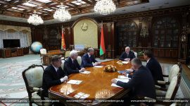 Александр Лукашенко встретился с губернатором Свердловской области России Денисом Паслером