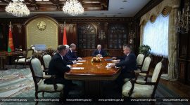 Александр Лукашенко встретился с губернатором Свердловской области России Денисом Паслером