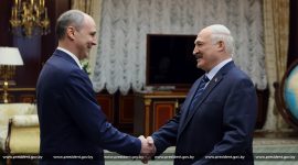 Александр Лукашенко встретился с губернатором Свердловской области России Денисом Паслером