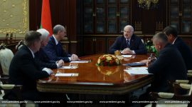 Александр Лукашенко встретился с губернатором Свердловской области России Денисом Паслером