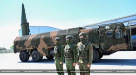 Александр Лукашенко прибыл в ракетную бригаду Вооруженных Сил в Осиповичском районе