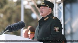 Торжественная церемония приведения к военной присяге в Борисовском районе