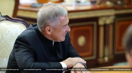 Александр Лукашенко встретился с главой Республики Татарстан Российской Федерации Рустамом Миннихановым