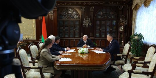 Александр Лукашенко встретился с губернатором Московской области России Андреем Воробьевым