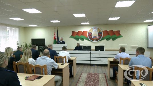 Урачыстыя праводзіны на заслужаны адпачынак начальника Салігорскага РАСК Дзмітрыя Пархоменка
