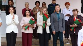 Торжественные линейки, посвященные 1 сентября, прошли в школах Солигорщины. Фоторепортаж