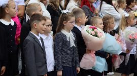 Торжественные линейки, посвященные 1 сентября, прошли в школах Солигорщины. Фоторепортаж