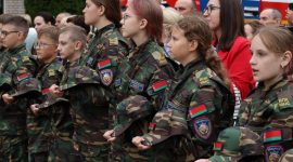 Торжественные линейки, посвященные 1 сентября, прошли в школах Солигорщины. Фоторепортаж
