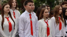 Торжественные линейки, посвященные 1 сентября, прошли в школах Солигорщины. Фоторепортаж