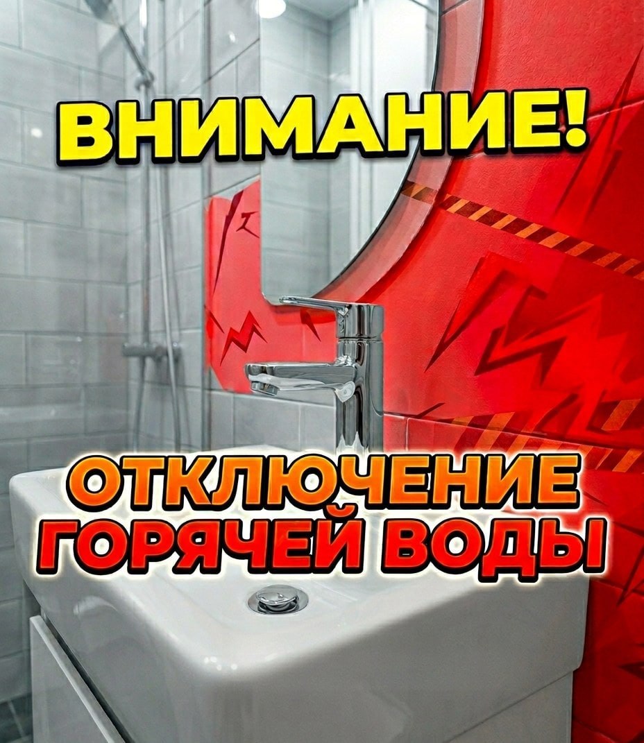 Внимание! Отключение горячей воды!