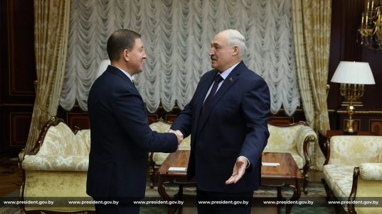 Александр Лукашенко встретился с главой Республики Алтай Российской Федерации Андреем Турчаком