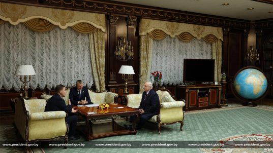 Александр Лукашенко встретился с главой Республики Алтай Российской Федерации Андреем Турчаком