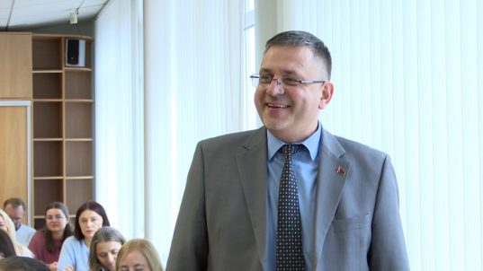 В рамках Единого дня информирования Анатолий Лодыга встретился с коллективом УП «Калийпроект»